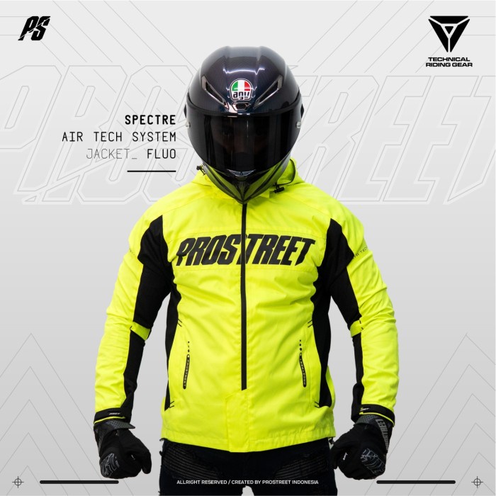 TERMURAH - Jaket Motor Prostreet Spectre Air Tech System Fluo