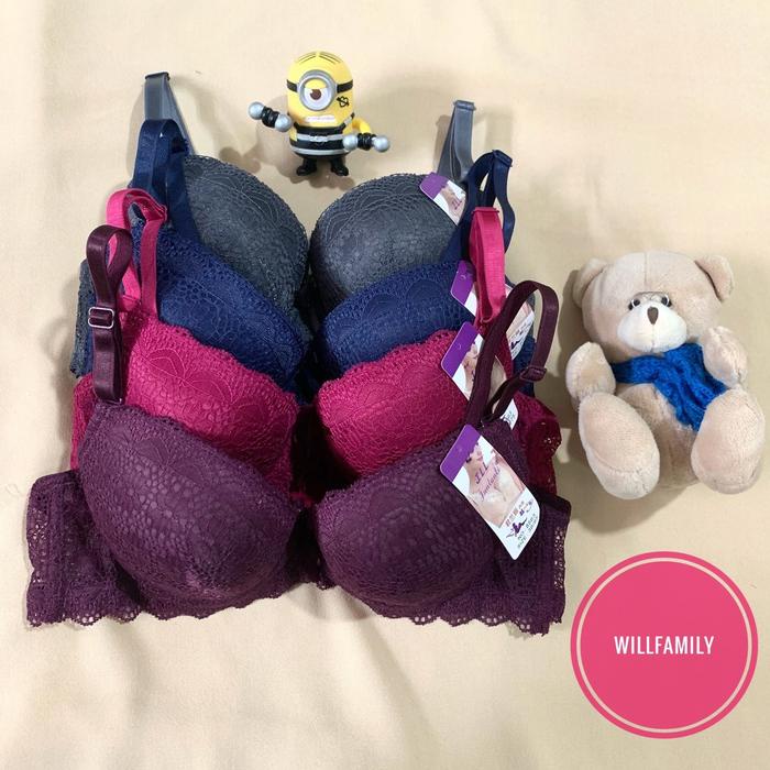 Bra push up kawat, Bra busa tebal, Bra brukat kawat, BH kawat busa tebal, BRA, Push Up Bra, Strap