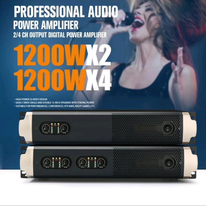 Jbl Rs4500 / Rs2500 2/4 Channel Power Amplifier 1200 Watt Terlaris