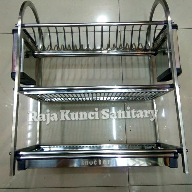 Rak Piring Knokers WJD 650 Stainless SUS 304 /Rak Piring Stainless 304
