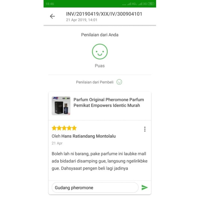 Parfum Original Pheromone Parfum Pemikat Empowers Identic Murah
