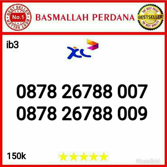 perdana nomorcantik XL urut naik 678 0878 26788 007 pib12