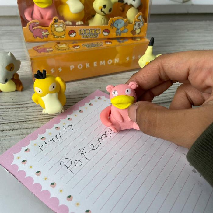 

Penghapus Miniatur Pokemon Mewah 1 Box 4 Pcs Free Box Er-1056 Stationery For School Alat Tulis