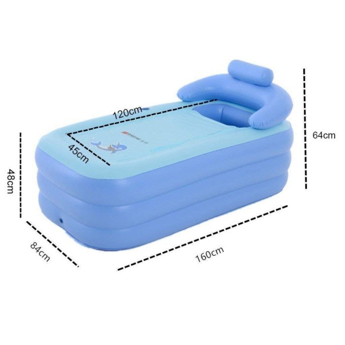 TEMPAT MANDI KOLAM DEWASA BALON POMPA PORTABLE kolam SPA BATHUB sauna