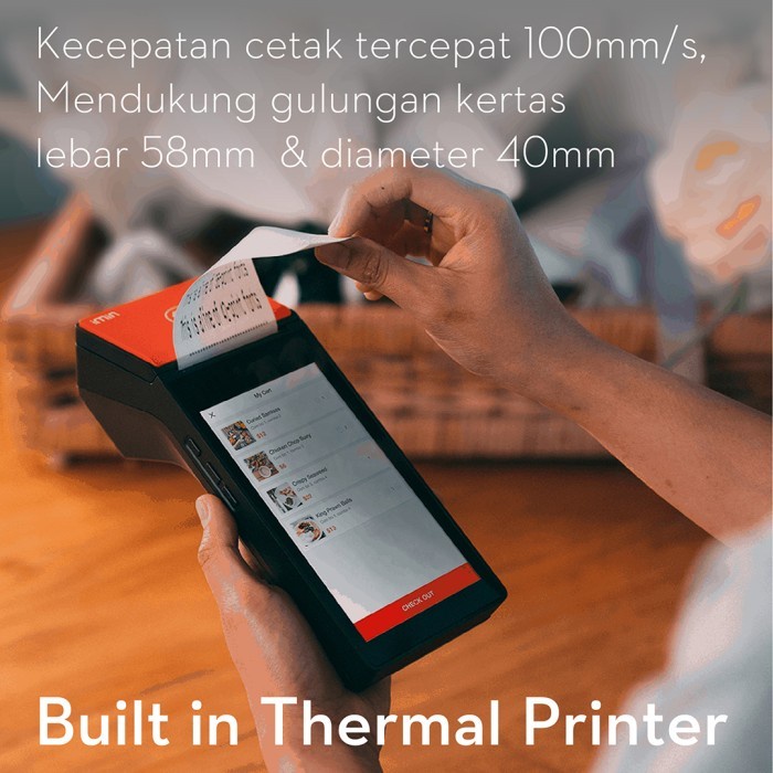 Mobile EDC Android 11 SPBU Pertamina portable iMin M2 Pro 2GB/16GB NFC