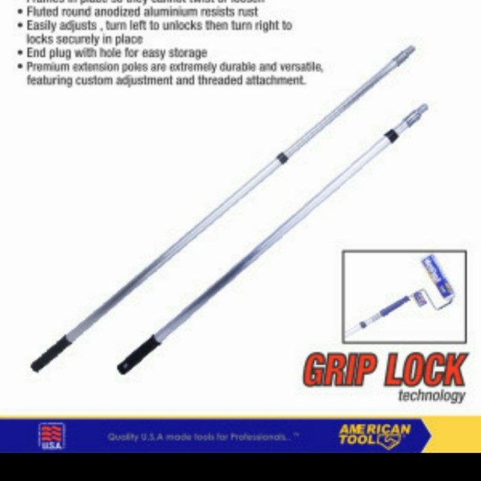 TERLARIS Premium gaggang cat galah penyambung Extension Pole 3 Meter aluminium