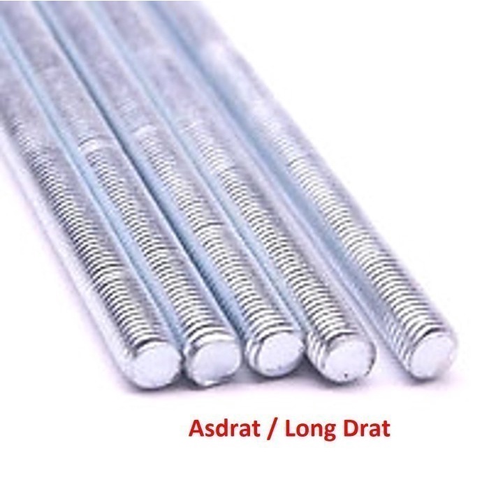 Long Drat M22 x 1m As Drat Besi M22 Thread Rod Stud Bolt 1m Asdrat