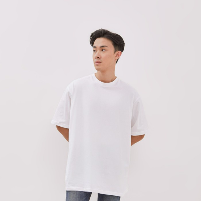 Koze - Oversized Comfort White T-Shirt - Kaos Polos Oversized Putih