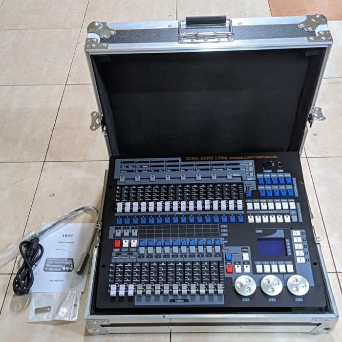 TERBARU Mixer lampu Lighting Dmx kingkong 1024 Kingkong 1024 hardcase