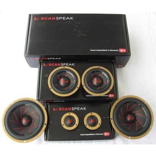 SPEAKER SCANSPEAK GOLD SERIES 3 WAY SOUND QUALITY ORIGINAL DENMARK