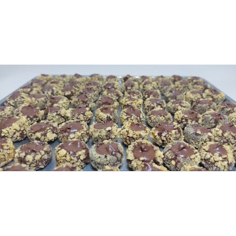 

Cooiein Ue Lebaran Thumbprint Nutella Flae Cooie 600Mlue Ering Thumbprint