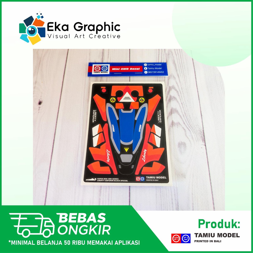 Decal Sticker Liberty Emperor Black Special