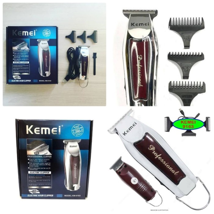 Alat cukur Alat Cukur Rambut Kemei KM-9163 Hair Clipper Detailer Trimmer KM 9163 original terbaru or