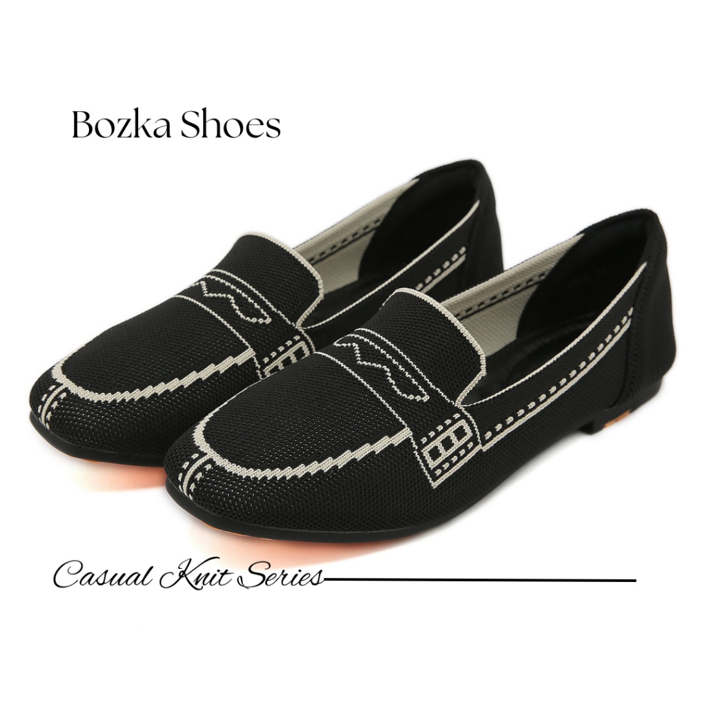 sale Bozka sepatu wanita rajut Snug slip resistant