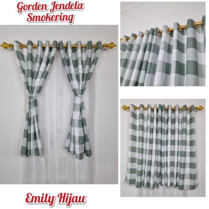 Gorden Jendela Kamar - Korden Jendela Ruang Tamu - Hordeng Jendela Smokering - Gorden Jendela Pendek