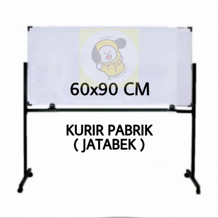 

Whiteboard papan tulis sakura standing 60 x90 READY