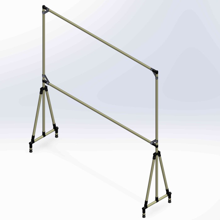 

Stand White Board 2000x500x2100