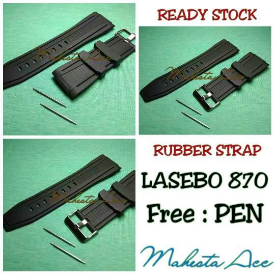 Tali Jam Tangan Lasebo 870 Rubber Strap/Strap Watch Tali Lasebo 870 Sale