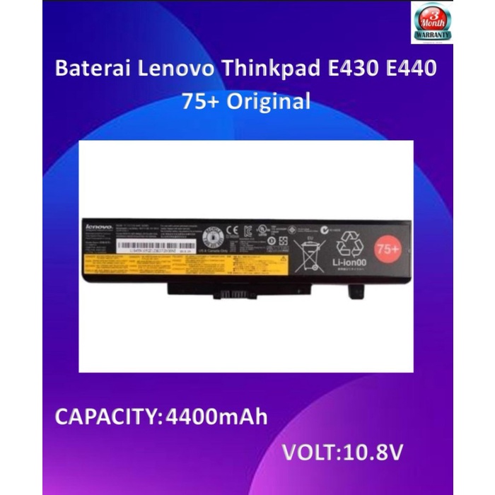 Baterai Lenovo Thinkpad E430 E440 75+