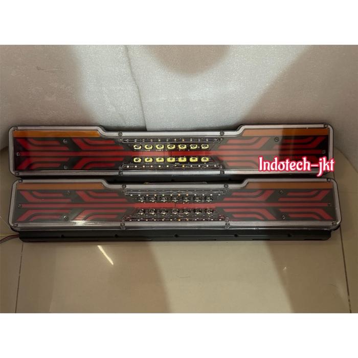 HARGA SEPASANG (2PCS) Stop Lamp Lampu Truk 24 Volt Model Baru 60cm NEW