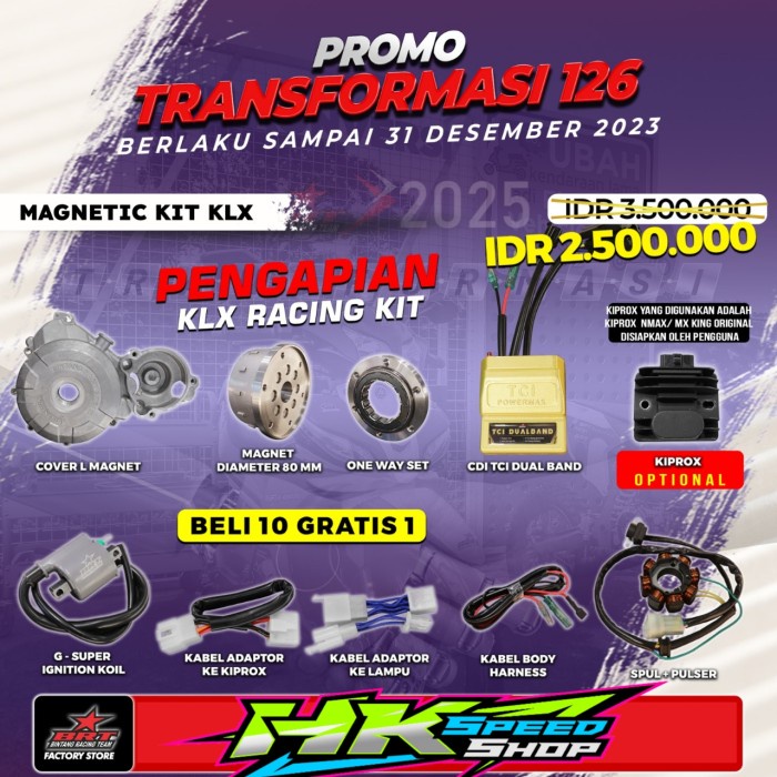 SUPER MAGNET RACING KIT PENGAPIAN BRT KLX 150 / KLX 140 / DTRACKER