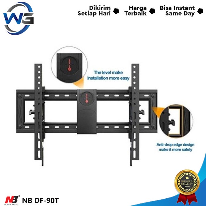 terbaru  braket breket tv nb df90t bracket emmy mount nb df90-t 65 - 100 inch " bracket universal