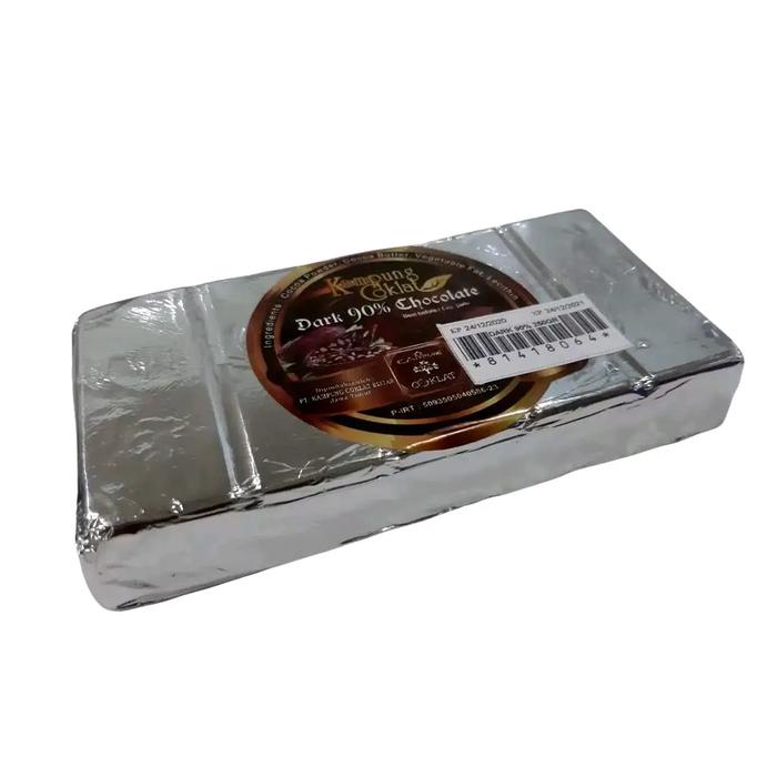 

terbaru !!! coklat blok dark 90% 250gr - kampung coklat blitar food ready