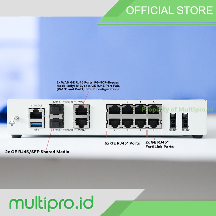 Fortinet Fortigate FG-80F (UTM Bundle License 24x7 and NBD-RMA)