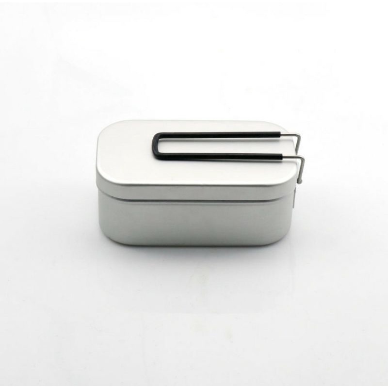 Messtin Mess Tin Box Bushcraft Camping Outdoor Hitam Silver Lunch box Japan Jepang Bukan Trangia