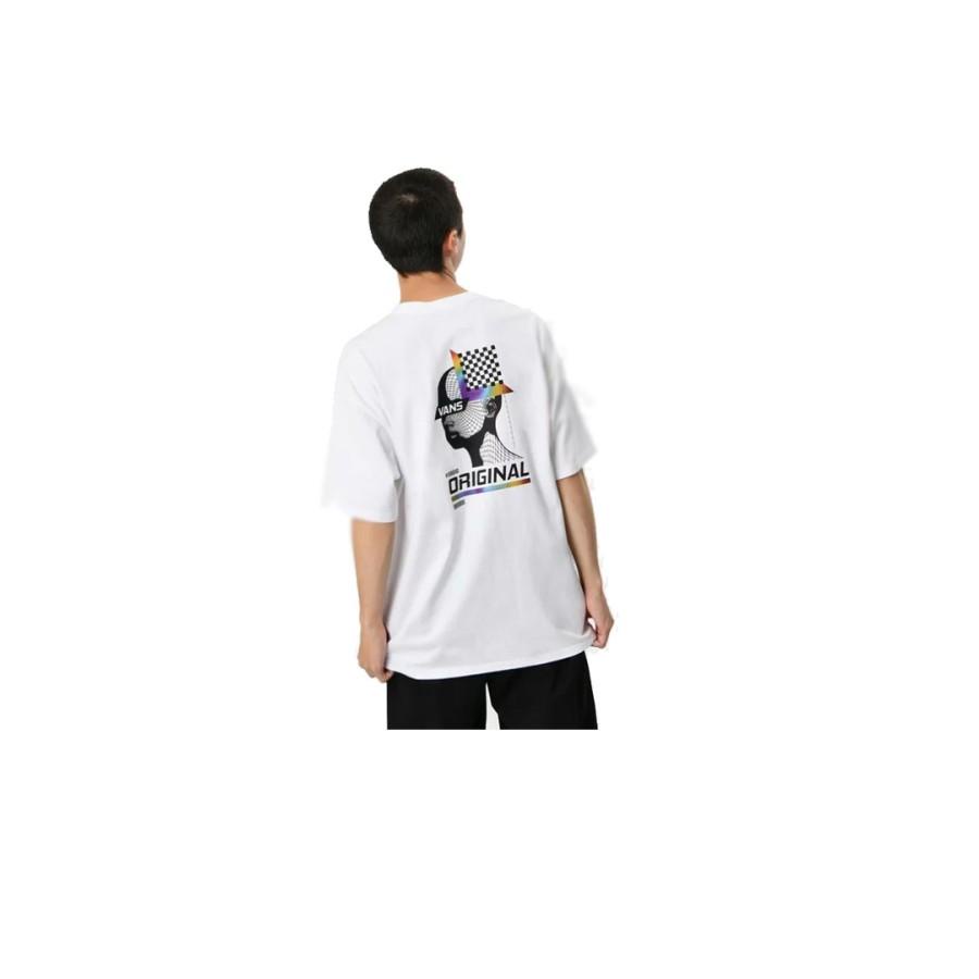 VANS Tee Unisex Ap Digitial Tl Logo Ss White Baju Pendek Pria - VN0A7TRJWHT