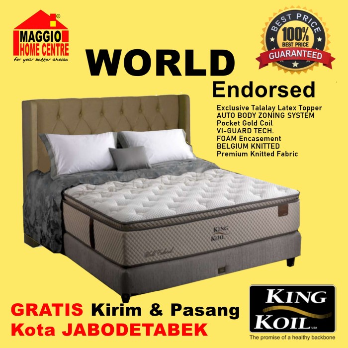 KASUR KING KOIL WORLD ENDORSED - KING KOIL SPRINGBED