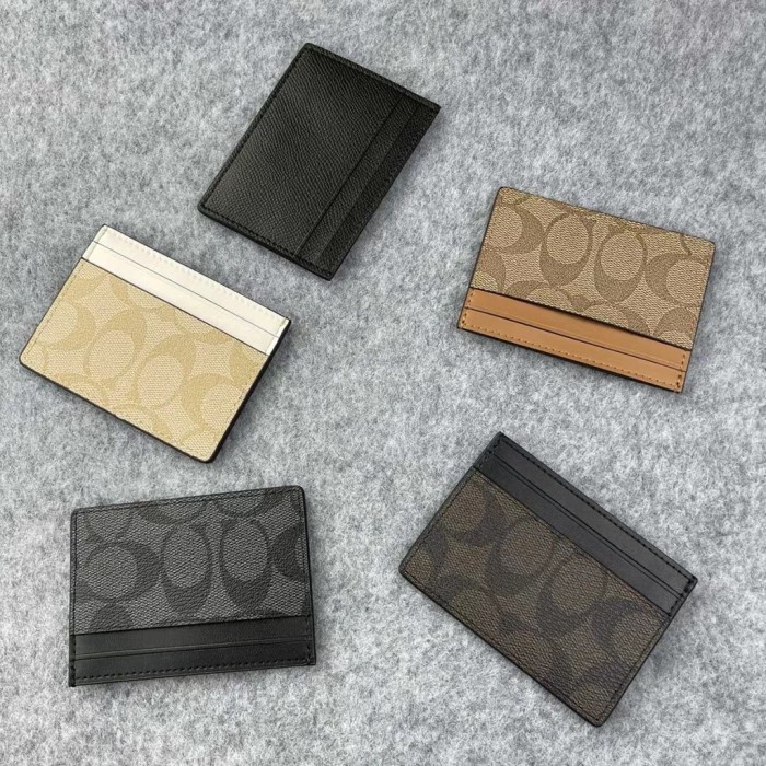 

[SIAP DIKIRIM] COCH 58110 Card Holder WALLET in Signature Canvas Card Case