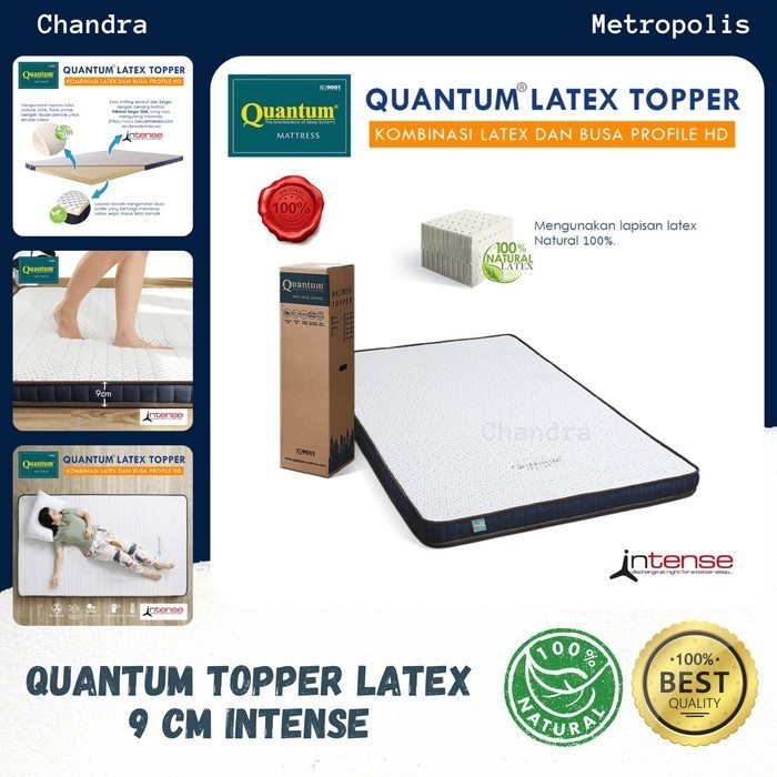 Quantum Latex Topper 9cm Intense Uk. 180 x 200 / Topper Matras