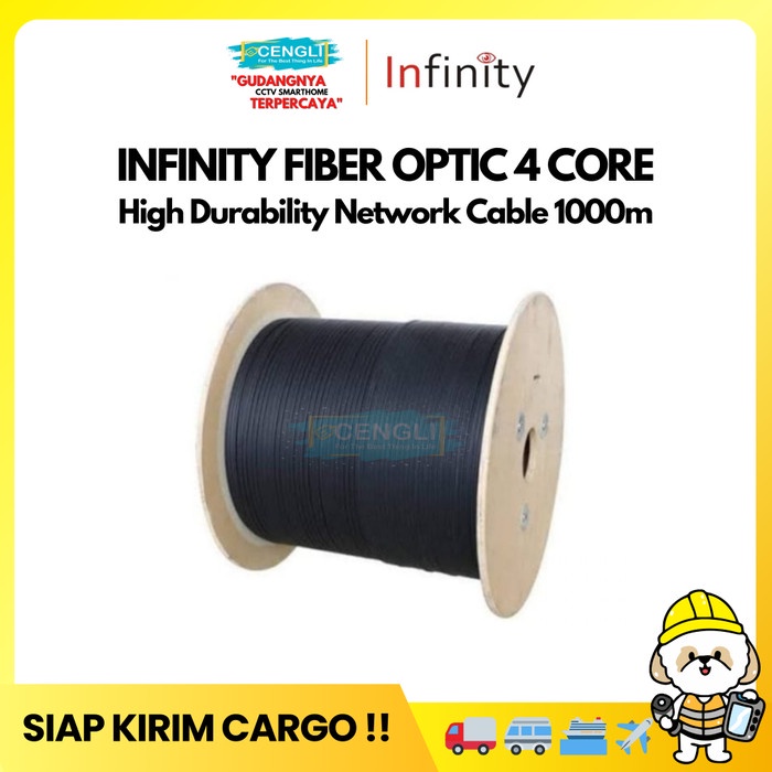 Kabel Fiber Optic 4 CORE / FTTH Fiber Optic Cable