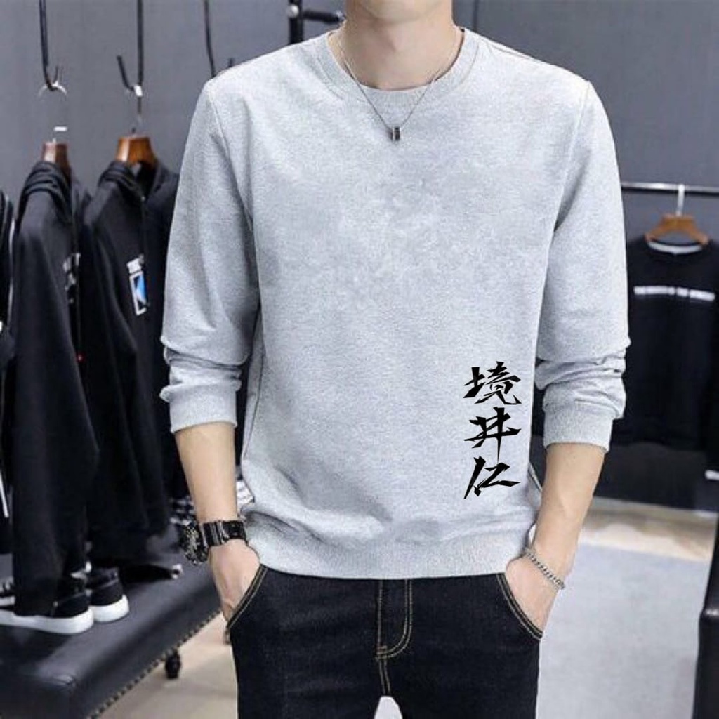 BAJU PRIA LENGAN PANJANG KANJI/ BAJU SIMPEL/ MODEL KEKINIAN