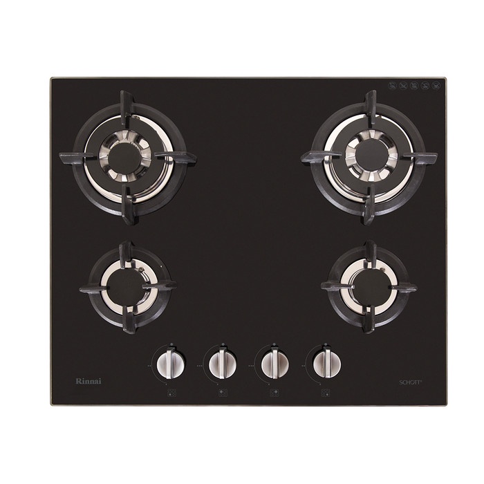Herzliya Built-In Gas Hob Kompor Gas Tanam 4 Tungku Rinnai Rb-64G