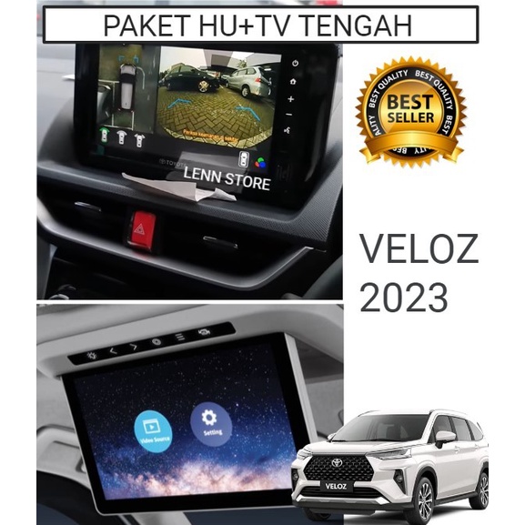 Paket Screen Guard Pelindung Layar HU + TV Tengah Toyota Veloz 2023