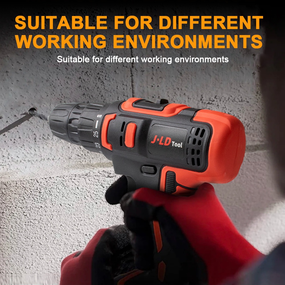 Paling Dicari JLD 12Vf Mesin Bor Baterai Murah Berkualitas Bor Cas Jld Bor Case 2 Batre Fullset