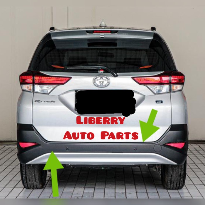 BISA GOSEND BUMPER BEMPER BELAKANG ALL NEW TOYOTA RUSH TERIOS ORIGINAL 2018-2019 GRATIS ONGKIR