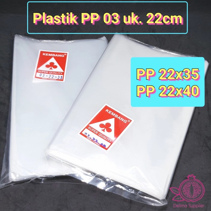 OBRAL Plastik PP 03 Bening Tranparan 22cm - 22x35 / 22x40