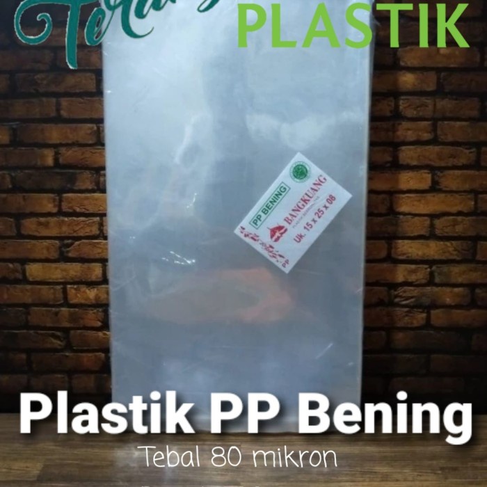 MURAH Plastik PP bening tebal 08 merk Bengkuang