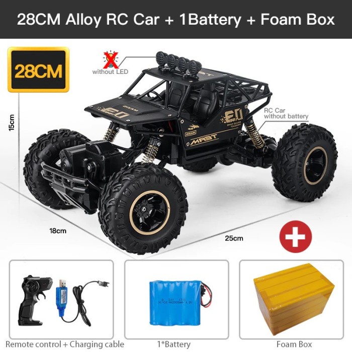 Mainan Mobil Climbing RC Rock Crawler Climbing 1/16 6141 RC Rock 4 WD