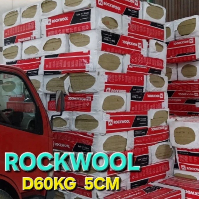 PROMO ROCKWOOL D60 KG 5CM / BUSA PEREDAM SUARA ROCKWOOL