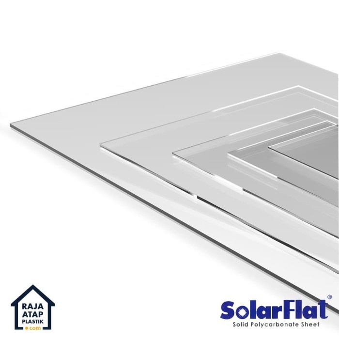 Atap Polycarbonate Solid Solarflat - 6 Mm (122 X 600)
