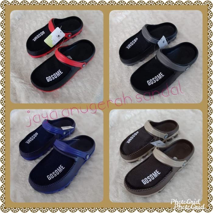 DAPATKAN SANDAL SEPATU EL CROCS MERK GOSOME / SANDAL SEPATU KARET PRIA MURAH XDH