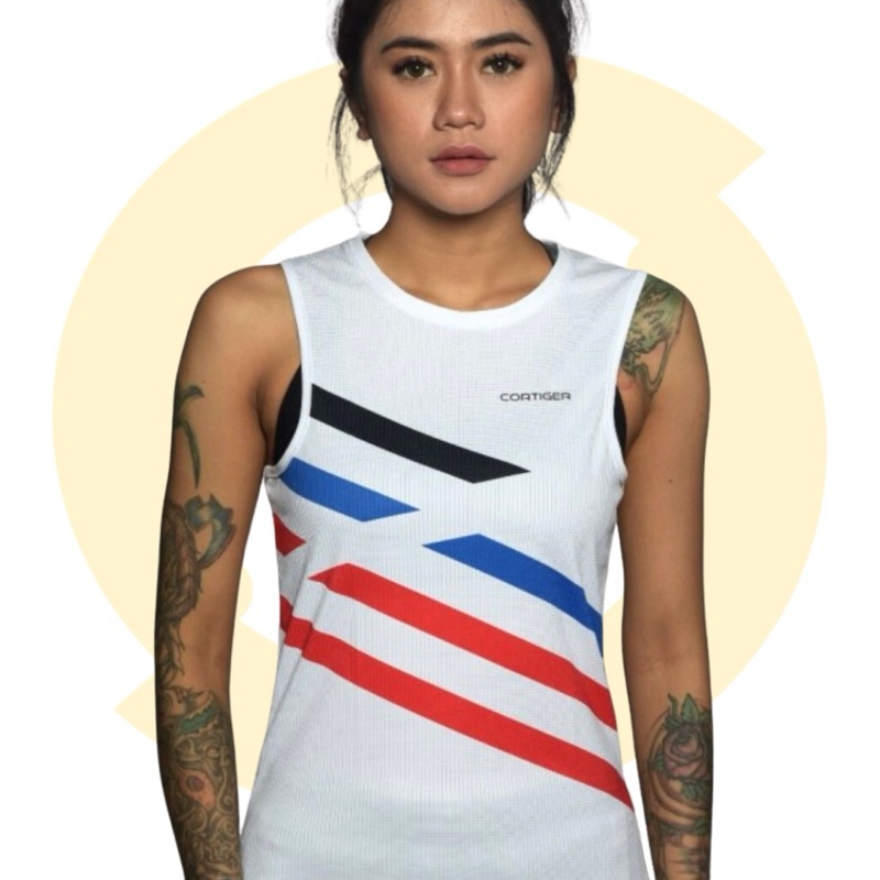 Jersey Singlet Running Wanita CORTIGER Linea