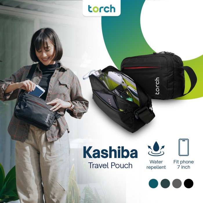 Torch Tas Selempang Bahu Pria Wanita - Travel Pouch Sling Bag Kashiba