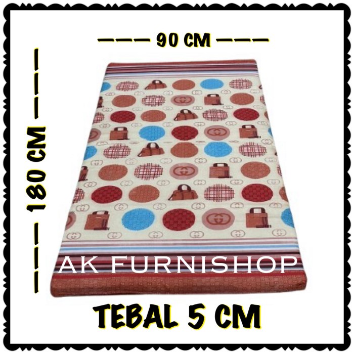 KASUR LIPAT BUSA DAKRON MURAH TEBAL 5 CM - KASUR LANTAI EKONOMIS