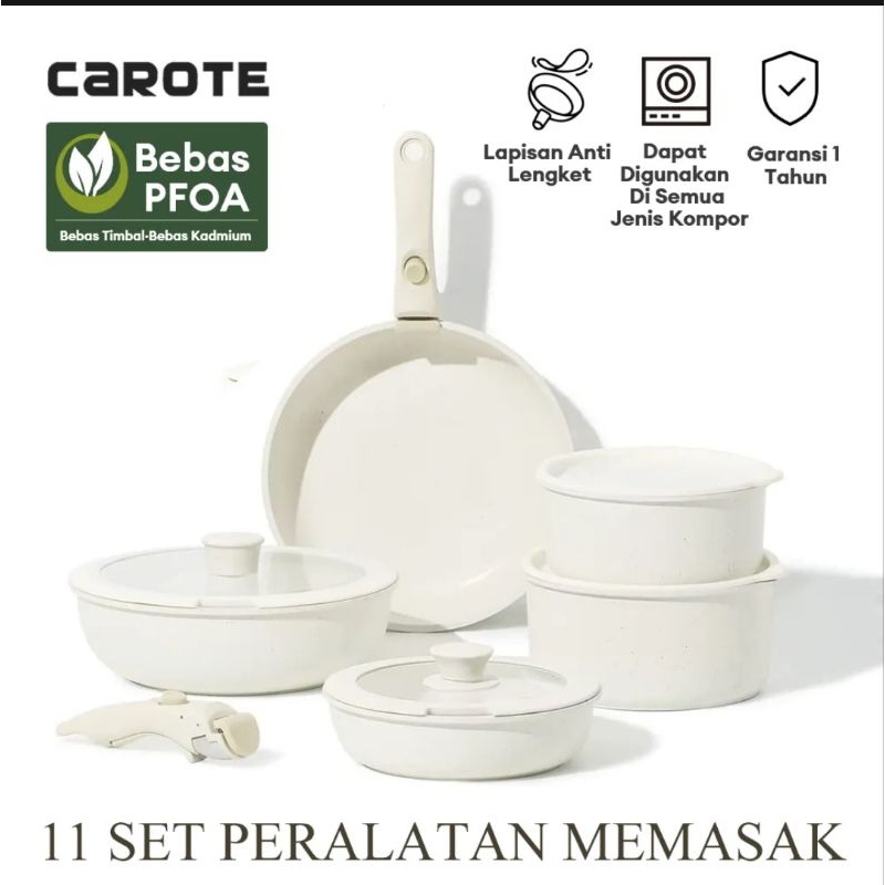 Citayam Ready Carote Set Eight Mile Place Detachable Handle Lepas Pasang Isi 3 PREMIUM