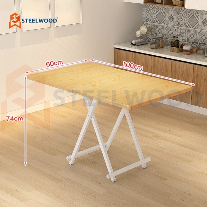 Steelwood Meja Belajar Nimalis / Meja Kantor Aesthetic / Meja Belajar Aesthetic / Meja Laptop / Meja